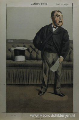 Karikatuur van George Cavendish Bentinck Karikatuur van George Cavendish Bentinck