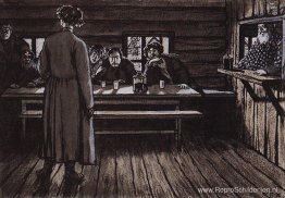 Illustratie voor "Zangers" van Ivan Toergenjev Illustratie voor "Zangers" van Ivan Toergenjev