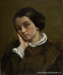 Portret van Zélie Courbet Portret van Zélie Courbet