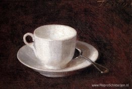 Witte kop en schotel Witte kop en schotel