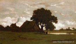 Cottages in de buurt van vijver Cottages in de buurt van vijver