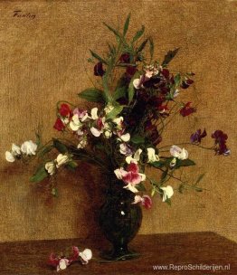 Zoete erwten in een vaas Zoete erwten in een vaas