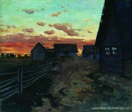 Hutten na zonsondergang Hutten na zonsondergang