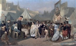 Viering in de buitenwijken van Parijs (in Montmartre) Viering in de buitenwijken van Parijs (in Montmartre)