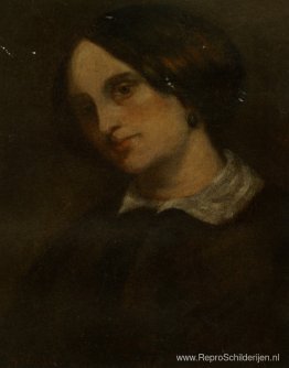 Portret van Madthilde Couq Portret van Madthilde Couq