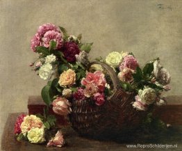 Mand met rozen Mand met rozen