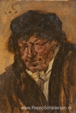Portret van een man met baret Portret van een man met baret