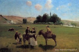 Ezeltocht in La Roche-Guyon Ezeltocht in La Roche-Guyon