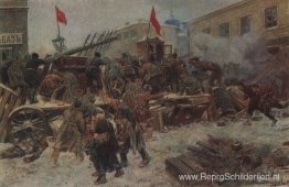 Barricadegevechten in Rode Presnya Barricadegevechten in Rode Presnya