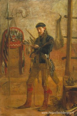 Portret van Frank Hamilton Cushing Portret van Frank Hamilton Cushing