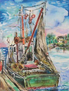 Vissersboot, Rockport Vissersboot, Rockport