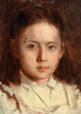 Portret van Sonya Kramskaya, de dochter van de kunstenaar Portret van Sonya Kramskaya, de dochter van de kunstenaar