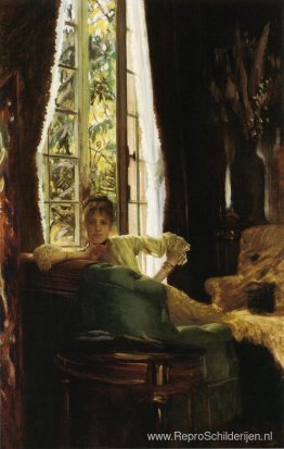 Vrouw in een interieur Vrouw in een interieur