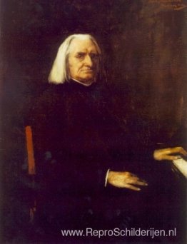 Portret van Franz Liszt Portret van Franz Liszt