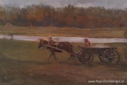 Boerin in een kar Boerin in een kar