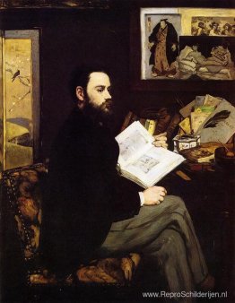 Portret van Emile Zola Portret van Emile Zola