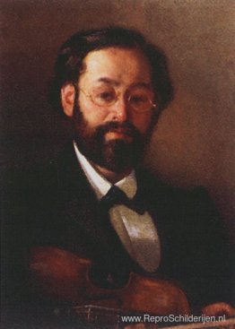 Portret van violist VG Walter Portret van violist VG Walter