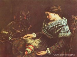 De slapende borduurster De slapende borduurster