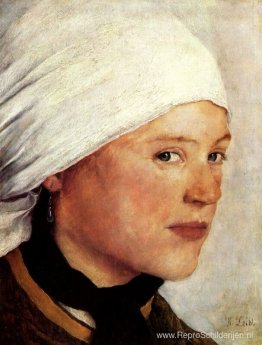 Boerenmeisje met witte hoofddoek Boerenmeisje met witte hoofddoek