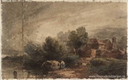 Huisje aan een rivier Huisje aan een rivier