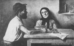 Twee arbeiders in staking Twee arbeiders in staking