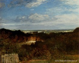 Een blik op de Seine vanuit Suresnes Een blik op de Seine vanuit Suresnes