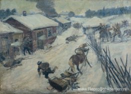 Een episode uit de Burgeroorlog. De strijd in het dorp. Een episode uit de Burgeroorlog. De strijd in het dorp.