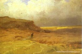 Wolken boven heuvels. Studie Wolken boven heuvels. Studie