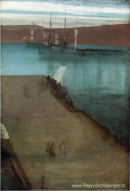 Schets voor Nocturne in Blue and Gold Valparaiso Bay Schets voor Nocturne in Blue and Gold Valparaiso Bay