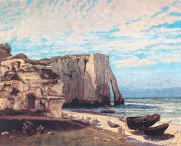 De kliffen van Etretat na de storm De kliffen van Etretat na de storm
