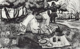 Vasili Loezjski op vakantie in het Londense Hyde Park Vasili Loezjski op vakantie in het Londense Hyde Park