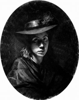 Portret van Sofia Nikolajevna Kramskoy (in hoed) Portret van Sofia Nikolajevna Kramskoy (in hoed)