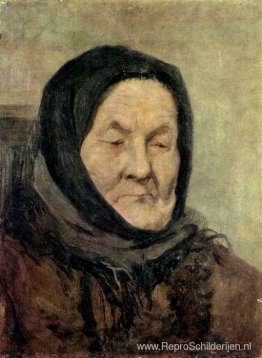 Portret van oude vrouw Portret van oude vrouw