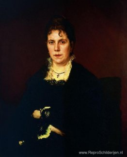 Portret van Sofia Nikolajevna Kramskoy, de vrouw van de kunstena Portret van Sofia Nikolajevna Kramskoy, de vrouw van de kunstena
