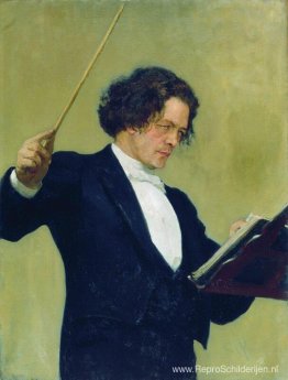 Portret van de componist Anton Rubinstein Portret van de componist Anton Rubinstein