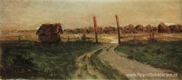 Landschap met een isba. Landschap met een isba.