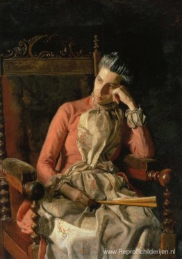 Portret van Amelia Van Buren Portret van Amelia Van Buren