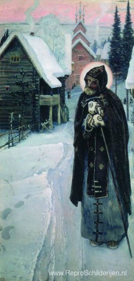 De werken van Sint Sergius (rechterdeel van het drieluik) De werken van Sint Sergius (rechterdeel van het drieluik)