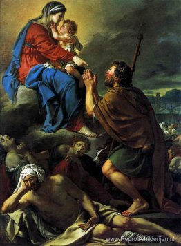 St. Rochus bidt tot de Maagd om een einde aan de pest St. Rochus bidt tot de Maagd om een einde aan de pest