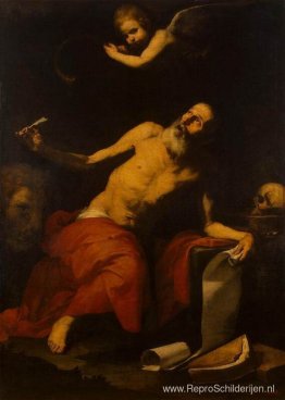 St. Jerome hoort de laatste bazuin St. Jerome hoort de laatste bazuin