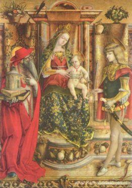 Gekroonde Madonna, Sint-Hiëronymus en Sint-Sebastiaan Gekroonde Madonna, Sint-Hiëronymus en Sint-Sebastiaan