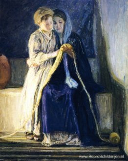 Christus en zijn moeder bestuderen de Schrift Christus en zijn moeder bestuderen de Schrift