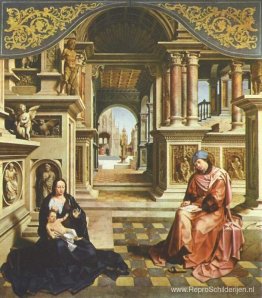 Sint-Lucas schildert de Maagd Sint-Lucas schildert de Maagd