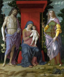Madonna met St. Maria Magdalena en St. Johannes de Doper Madonna met St. Maria Magdalena en St. Johannes de Doper