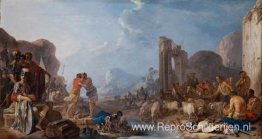 Versöhnung Jakobs met Esau Versöhnung Jakobs met Esau