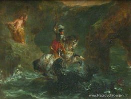 Sint-Joris vecht tegen de draak, Perseus levert Andromeda Sint-Joris vecht tegen de draak, Perseus levert Andromeda