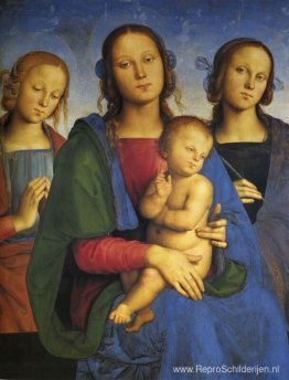 Madonna en Kind met St. Catherine en St. Rosa Madonna en Kind met St. Catherine en St. Rosa