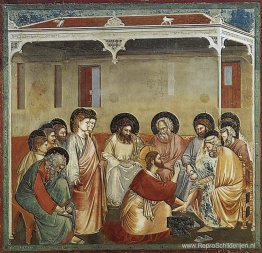 Christus wast de voeten van de discipelen Christus wast de voeten van de discipelen
