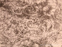 Tekening van een overstroming Tekening van een overstroming