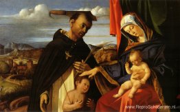 Madonna en Kind met Sint Petrus Martelaar Madonna en Kind met Sint Petrus Martelaar